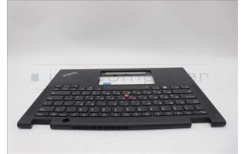 Lenovo 5M11N93177 C-Cover with keyboard, Hebrew, Black, Backlight, WWAN, US