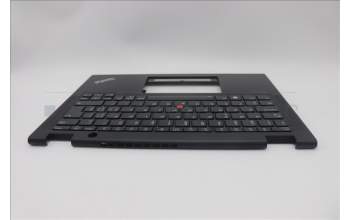 Lenovo 5M11N93222 C-Cover with keyboard, Switzerland, Black, Backlight, WWAN, UK