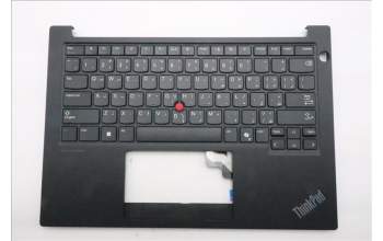 Lenovo 5M11N93252 C-Cover with keyboard, Arabic, Black, US