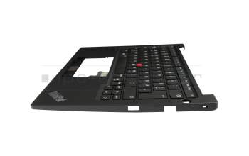 5M11N93272 original Lenovo keyboard incl. topcase DE (german) black/black with mouse-stick