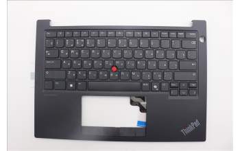 Lenovo 5M11N93302 C-Cover with keyboard, Russian, Black, US