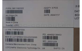 Lenovo 5M11N93322 C-Cover with keyboard, Switzerland, Black, UK