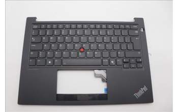 Lenovo 5M11N94159 C-Cover with keyboard, Canadian French 058, Black, Backlight, UK