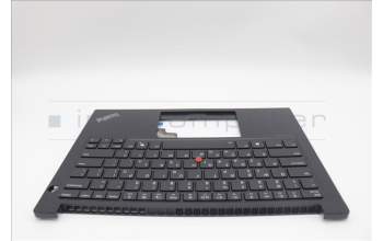 Lenovo 5M11N94187 C-Cover with keyboard, Greek, Black, Backlight, US