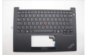 Lenovo 5M11N94207 C-Cover with keyboard, Portuguese, Black, Backlight, UK