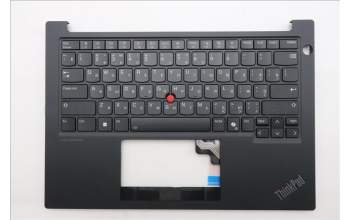 Lenovo 5M11N94209 C-Cover with keyboard, Russian, Black, Backlight, US