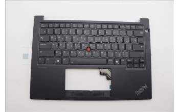 Lenovo 5M11N94211 C-Cover with keyboard, Russian, Black, Backlight, US