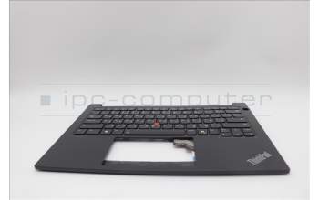 Lenovo 5M11N94211 C-Cover with keyboard, Russian, Black, Backlight, US