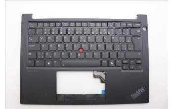 Lenovo 5M11N94215 C-Cover with keyboard, Czech Slovakian, Black, Backlight, UK