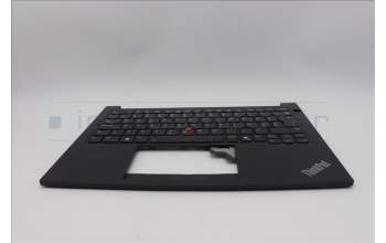 Lenovo 5M11N94217 C-Cover with keyboard, Slovenian, Black, Backlight, UK