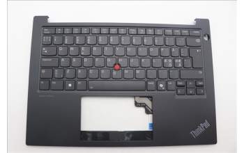 Lenovo 5M11N94227 C-Cover with keyboard, Nordic, Black, Backlight, UK