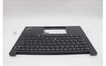 Lenovo 5M11N94271 C-Cover with keyboard, Spanish LA, Black, Backlight, UK