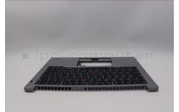 Lenovo 5M11N96235 C-Abdeckung mit Tastatur, Englisch (GB), Arktisgrau, Hintergrundbeleuchtung