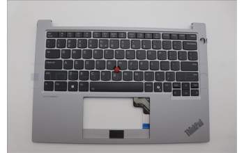 Lenovo 5M11N96239 C-Cover with keyboard, US English Euro, Arctic Grey, Backlight, US