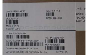 Lenovo 5M11N96526 C-Cover with keyboard, Arabic, Black, US