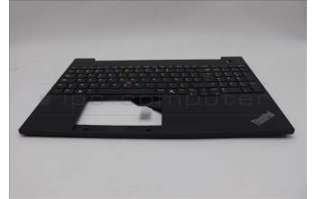 Lenovo 5M11N96529 C-Cover with keyboard, Belgian, Black, UK