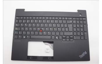 Lenovo 5M11N96535 C-Cover with keyboard, Spanish, Black, UK