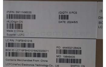 Lenovo 5M11N96535 C-Cover with keyboard, Spanish, Black, UK