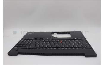 Lenovo 5M11N96538 C-Cover with keyboard, French, Black, US