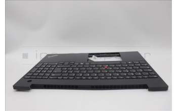 Lenovo 5M11N96541 C-Cover with keyboard, German, Black, UK