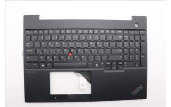Lenovo 5M11N96550 C-Cover with keyboard, Hebrew, Black, US