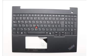 Lenovo 5M11N96592 C-Cover with keyboard, Bulgarian, Black, UK