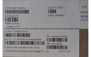 Lenovo 5M11N96592 C-Cover with keyboard, Bulgarian, Black, UK