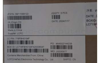 Lenovo 5M11N99122 C-Cover with keyboard, Spanish, Black, Backlight, UK