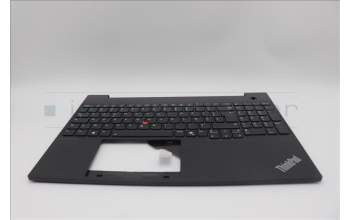 Lenovo 5M11N99128 C-Cover with keyboard, French, Black, Backlight, US