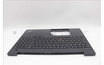 Lenovo 5M11N99165 C-Cover with keyboard, Norwegian, Black, Backlight, UK