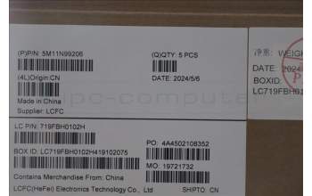 Lenovo 5M11N99206 C-Cover with keyboard, Switzerland, Black, Backlight, UK