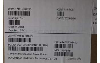 Lenovo 5M11N99223 C-Cover with keyboard, US English Euro, Black, Backlight, US