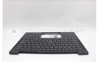 Lenovo 5M11N99306 C-Cover with keyboard, Arabic, Black, Backlight, US