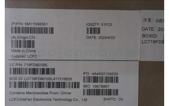 Lenovo 5M11N99361 MECH_ASM BL KB BK ENG SRX