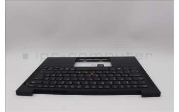 Lenovo 5M11N99368 C-Cover with keyboard, Estonian, Black, Backlight, UK
