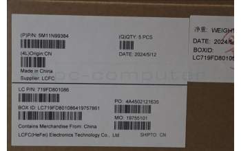 Lenovo 5M11N99384 MECH_ASM BL KB BK FRA SRX