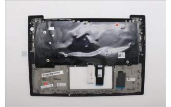 Lenovo 5M11N99407 C-Cover with keyboard, Greek, Black, Backlight, US