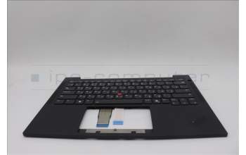 Lenovo 5M11N99493 C-Cover with keyboard, Russian, Black, Backlight, US