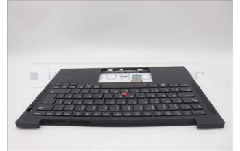 Lenovo 5M11N99506 C-Cover with keyboard, Swedish/Finnish, Black, Backlight, UK