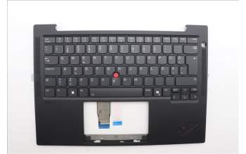 Lenovo 5M11N99578 C-Cover with keyboard, Estonian, Black, Backlight, WWAN, UK