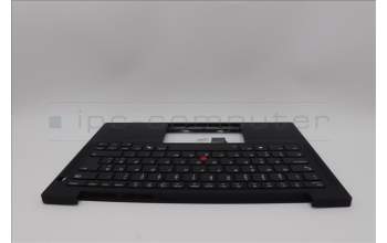Lenovo 5M11N99578 C-Cover with keyboard, Estonian, Black, Backlight, WWAN, UK