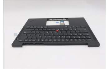 Lenovo 5M11N99584 C-Cover with keyboard, US English Euro, Black, Backlight, WWAN, US