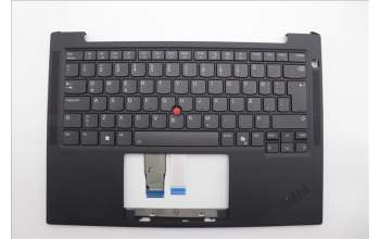Lenovo 5M11N99610 C-Cover with keyboard, Icelandic, Black, Backlight, WWAN, UK