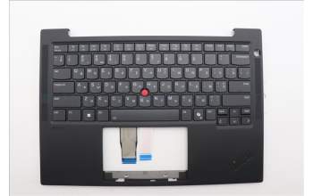 Lenovo 5M11N99682 C-Cover with keyboard, Ukraine, Black, Backlight, WWAN, US