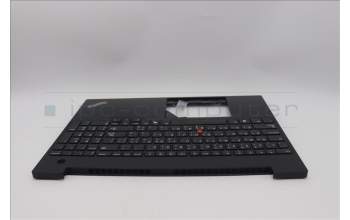 Lenovo 5M11N99744 C-Cover with keyboard, Arabic, Black, US