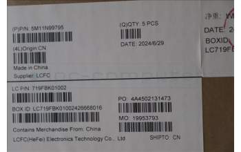 Lenovo 5M11N99795 C-Cover with keyboard, Switzerland, Black, UK