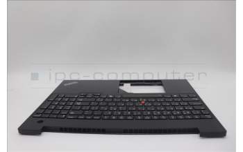 Lenovo 5M11N99845 C-Cover with keyboard, Arabic, Black, Backlight, US
