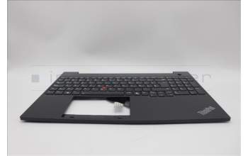 Lenovo 5M11N99855 C-Cover with keyboard, Spanish, Black, Backlight, UK