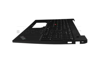 5M11N99861 original Lenovo keyboard incl. topcase DE (german) black/black with backlight and mouse-stick