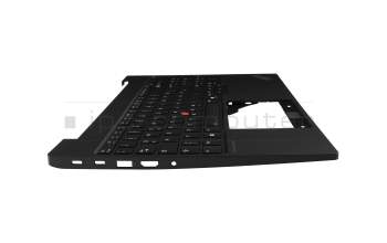 5M11N99862 original Lenovo keyboard incl. topcase DE (german) black/black with backlight and mouse-stick